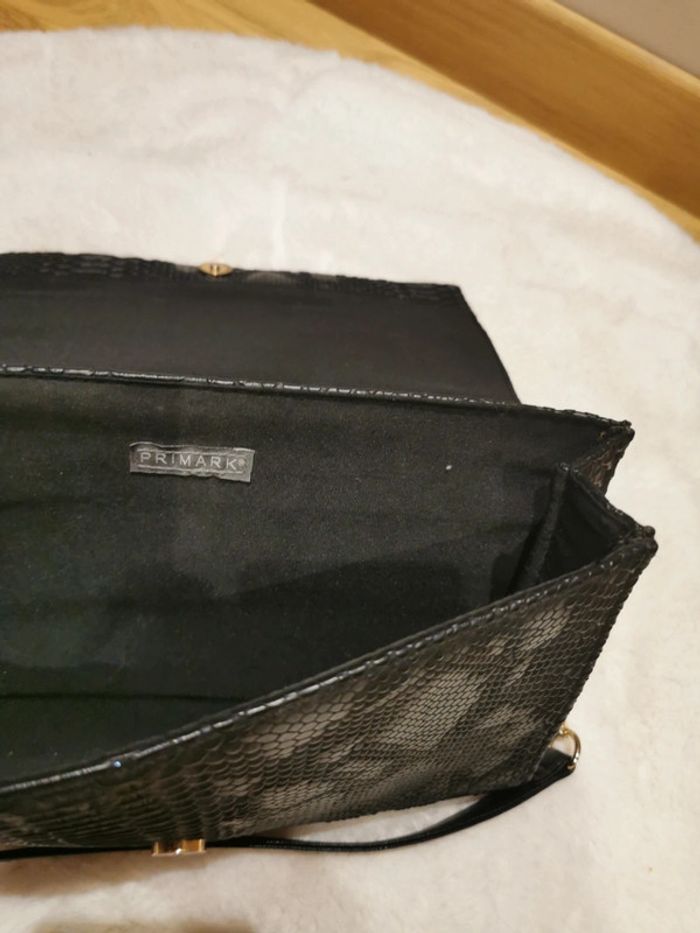 Pochette bandoulière croco noir - photo numéro 5