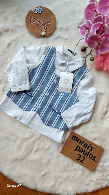 Chemise/gilet social taille 12 mois mayoral NEUF