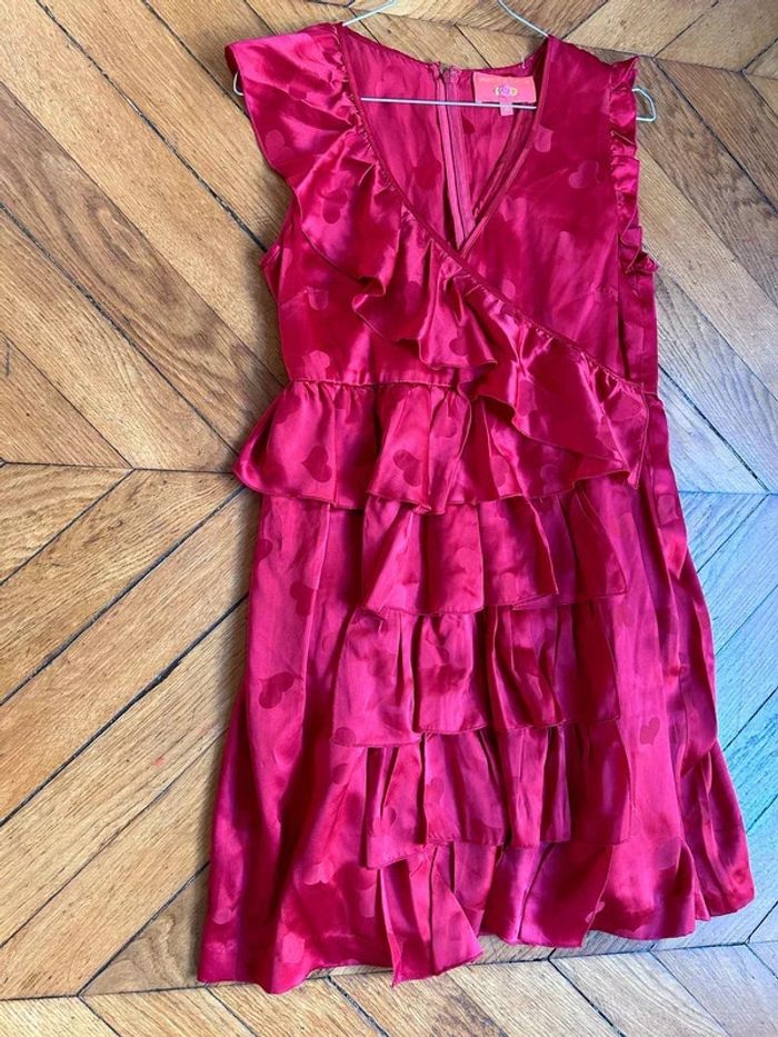 NEUVE Sublime robe 100%soie Manoush taille 38 rouge - photo numéro 6