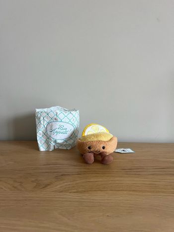 Peluche pâtisserie Jellycat tarte au citron