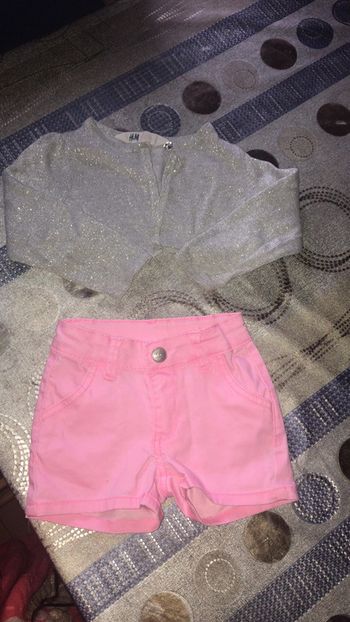 Boléro + short 18/24M 90/92cm