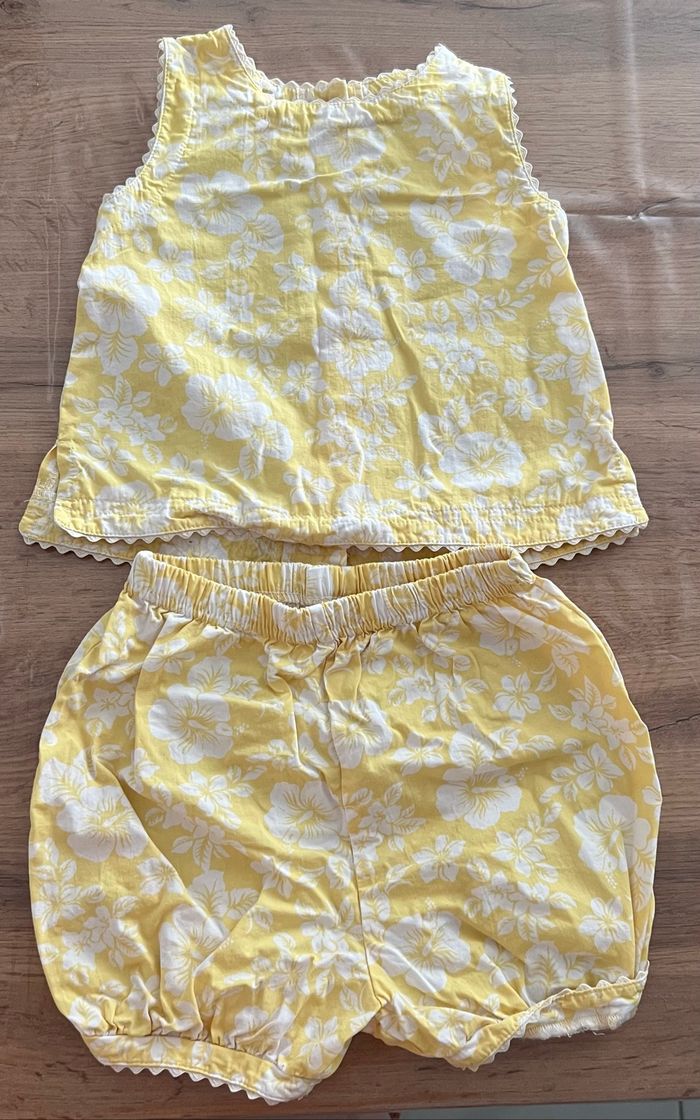 Ensemble haut + short 6 mois - photo numéro 2