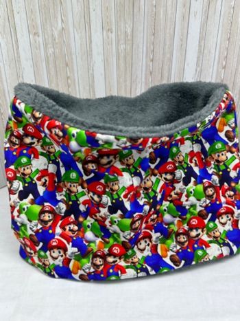 Snood tour de cou cache cou enfant super Mario  plusieurs taille et motifs au choix
