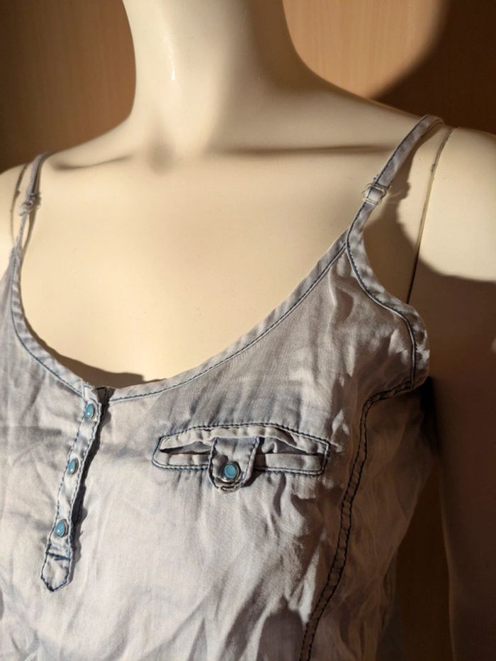 Combi short bretelle Kaporal bleu ciel M - photo numéro 4