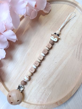 Attache tétine faon