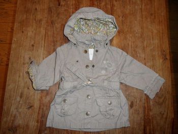 Trench veste parka fille, Kiabi, 12 mois
