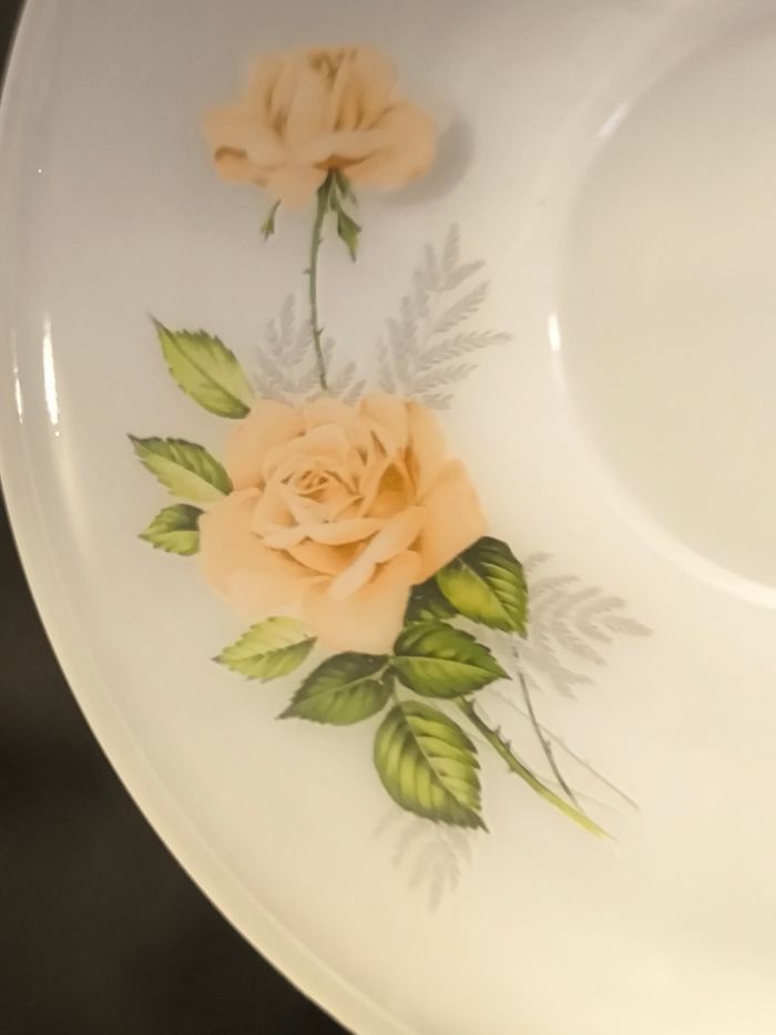 Magnifique Service à Thé/Café Vintage Arcopal - Modèle "Rose Pêche" vintage années 60/70 - photo numéro 5