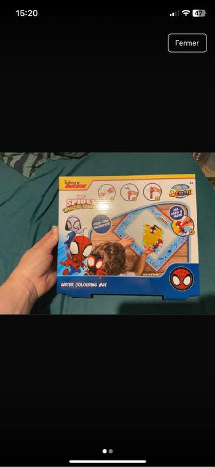Tapis de jeu à eau spider man
