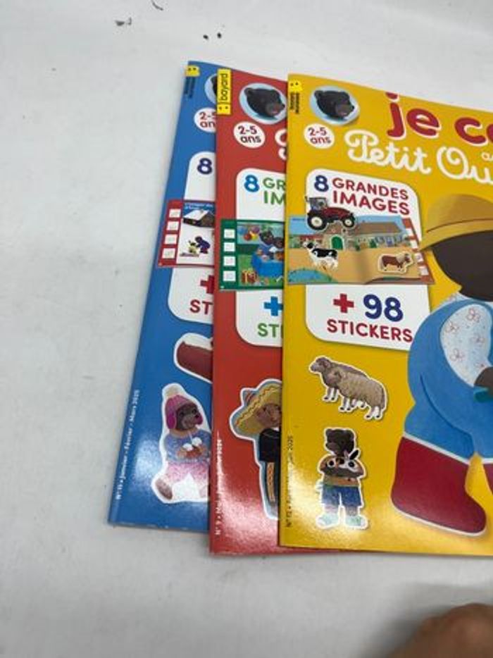 Lot de 3 magazines Livres d’activités je colle avec Petit Ours brun Neuf - photo numéro 2