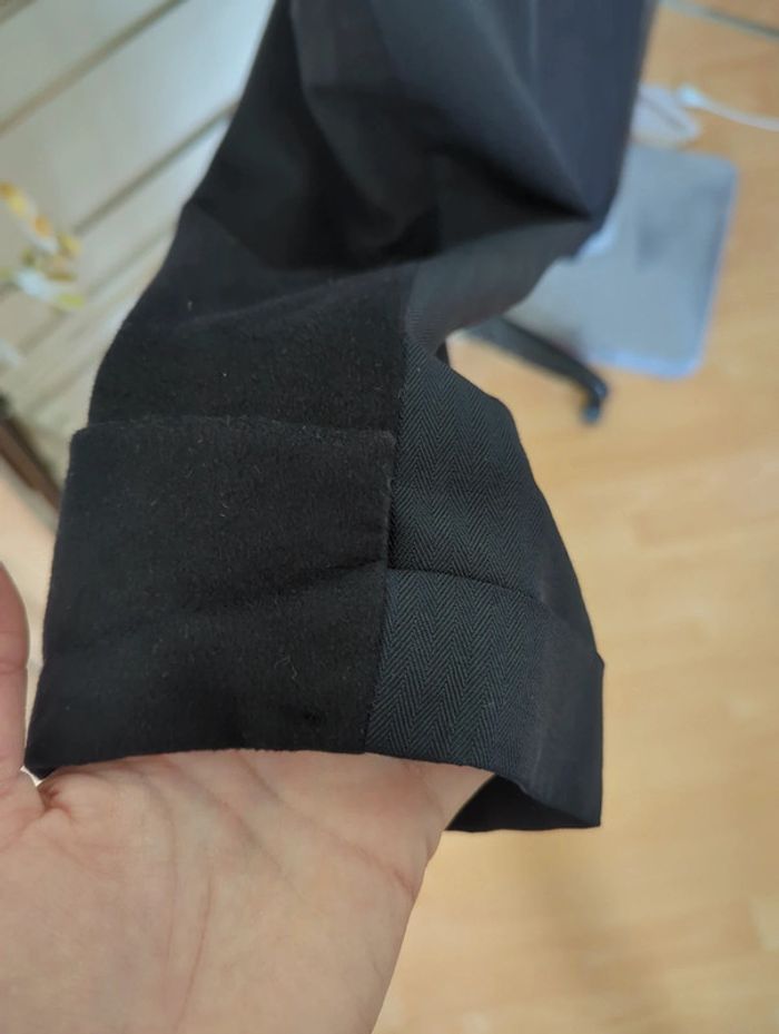 Pantalon classique bi matière cachemire laine et polyester - photo numéro 4