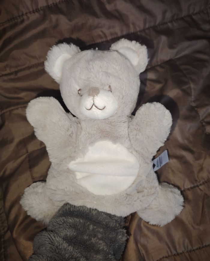 Doudou ours marionnette tex - photo numéro 2