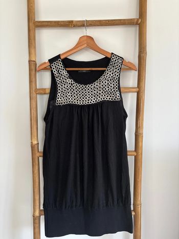 Robe noire bohème chic décontractée chic