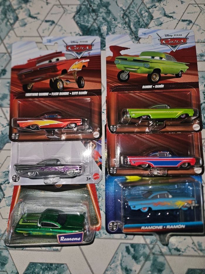 Lot de 6 voitures cars Mattel neuves Disney Pixars ramone
