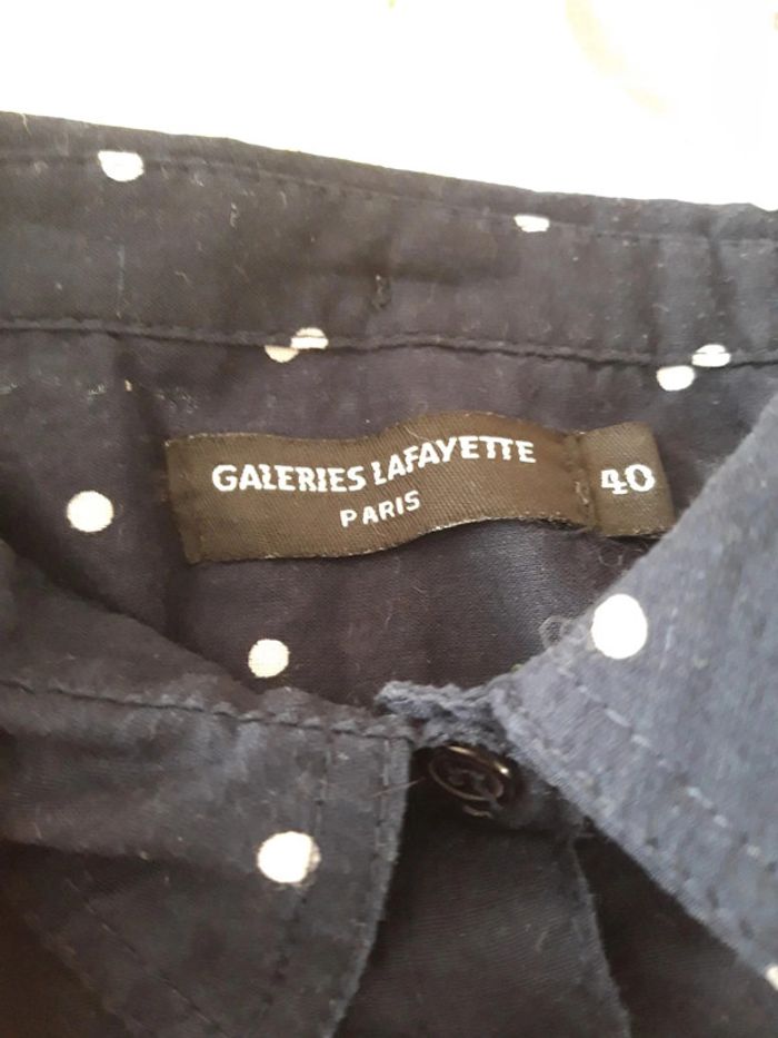 Chemise/chemisier à pois blanc - photo numéro 6