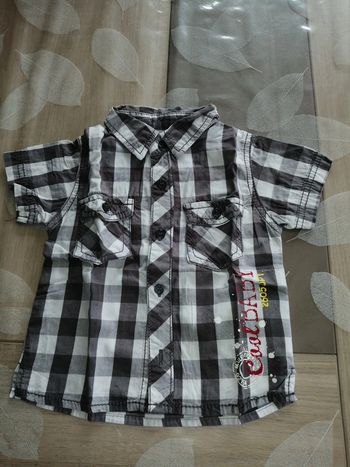 Chemise à carreaux 12 mois