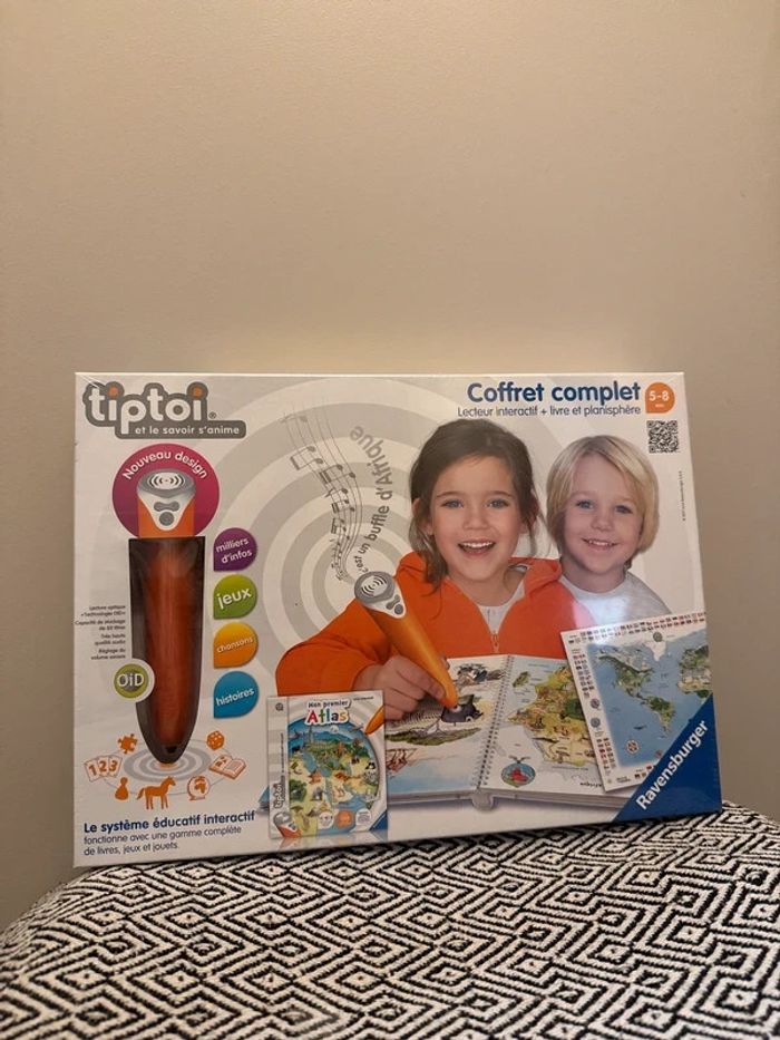 Ravensburger - tiptoi- Coffret Complet Lecteur interactif + Livre Mon Premier Atlas