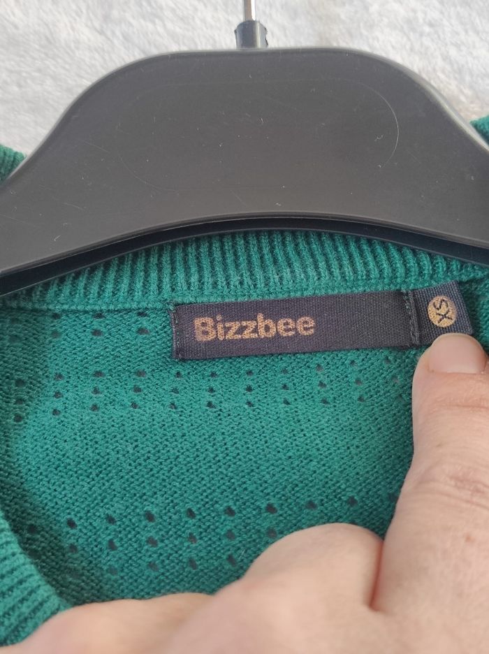 Cardigan zippé vert taille XS - photo numéro 7