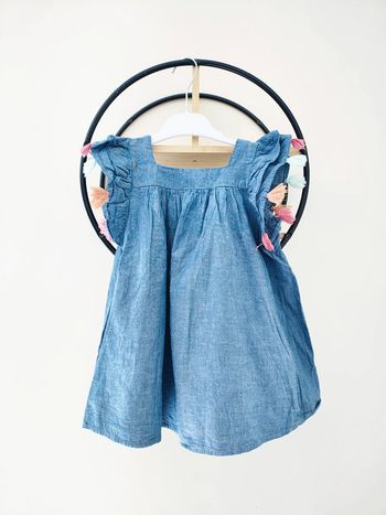 5-6 ans robe été a pompom