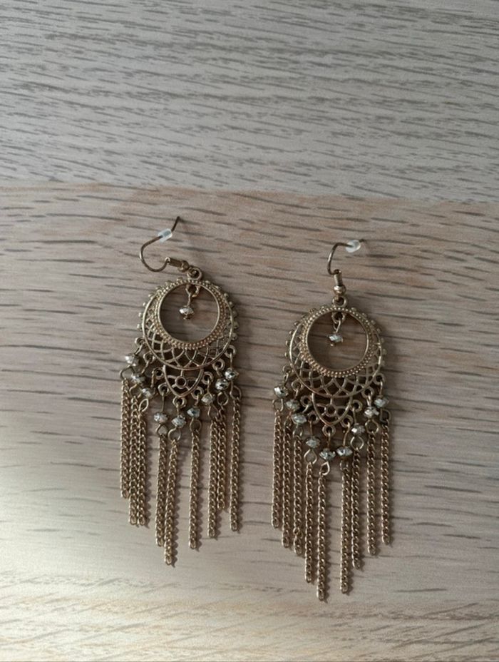 Boucles d'oreilles dorées Étam - photo numéro 2