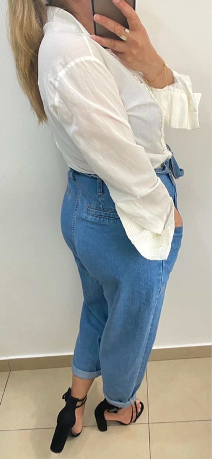 Chemise légère blanche handmade taille 40 - photo numéro 5