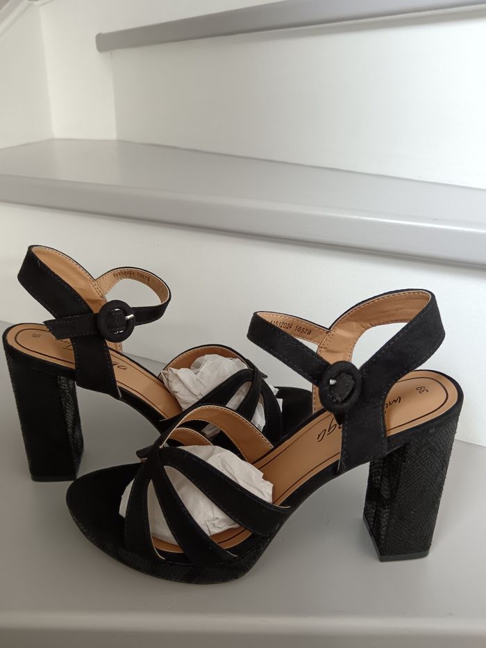 Sandales à talons pointure 39 marque My Botega en excellent état - photo numéro 4