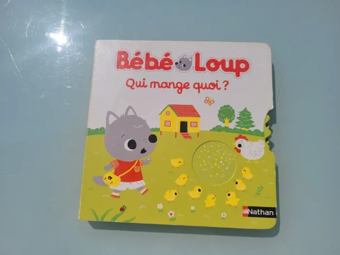 Livre animé Bébé Loup 🐥 Qui mange quoi ? 🫏 - photo numéro 2