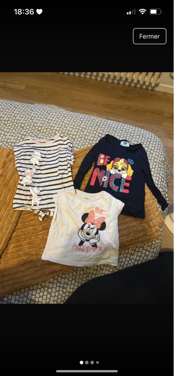 Lot tee shirt dysney
