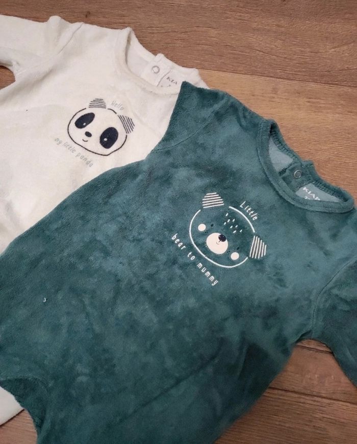 Lot de 2 pyjamas Kiabi 3 mois - photo numéro 2