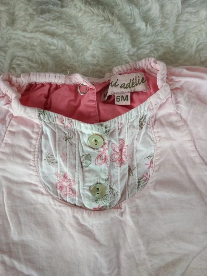 Combinaison ensemble barboteuse été Fille 6 mois Mini Adélie - photo numéro 4