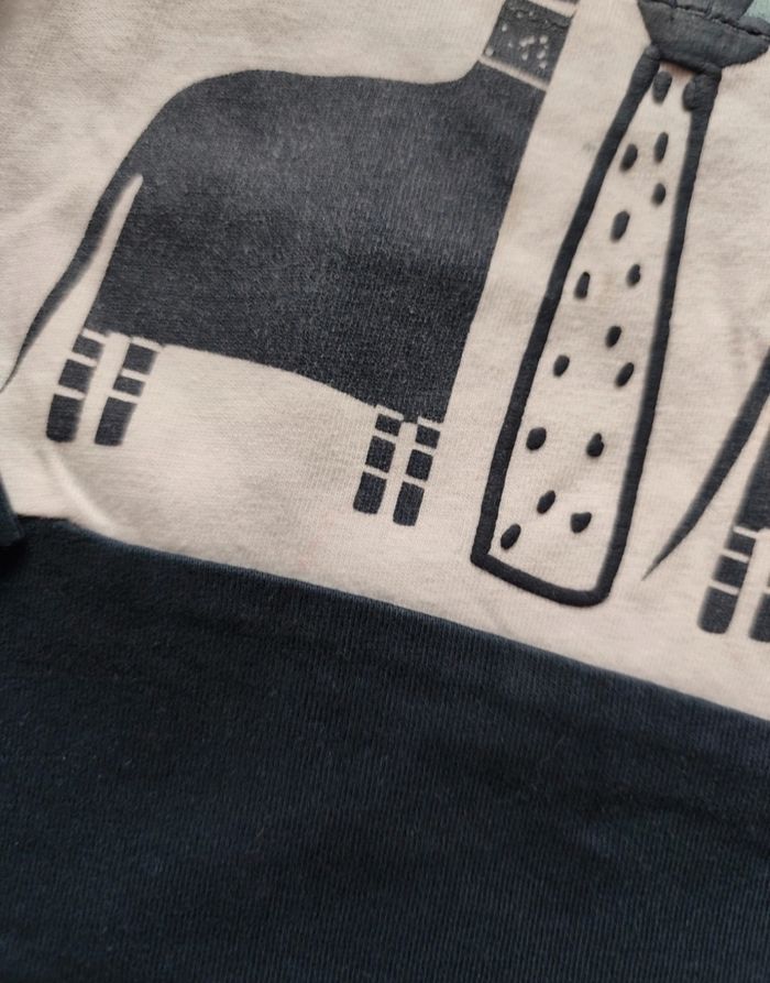 T-shirt manches longues bleu - photo numéro 5