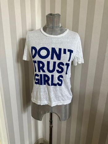 T-shirt lin Claudie Pierlot  T:1 (38). don’t trust girls