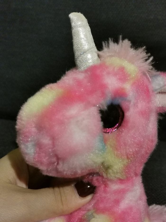 Peluche licorne rose aurora - photo numéro 6