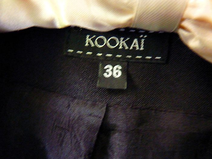 Veste tailleur Femme Kookai 36 S Noir col V 2 boutons TBE - photo numéro 2