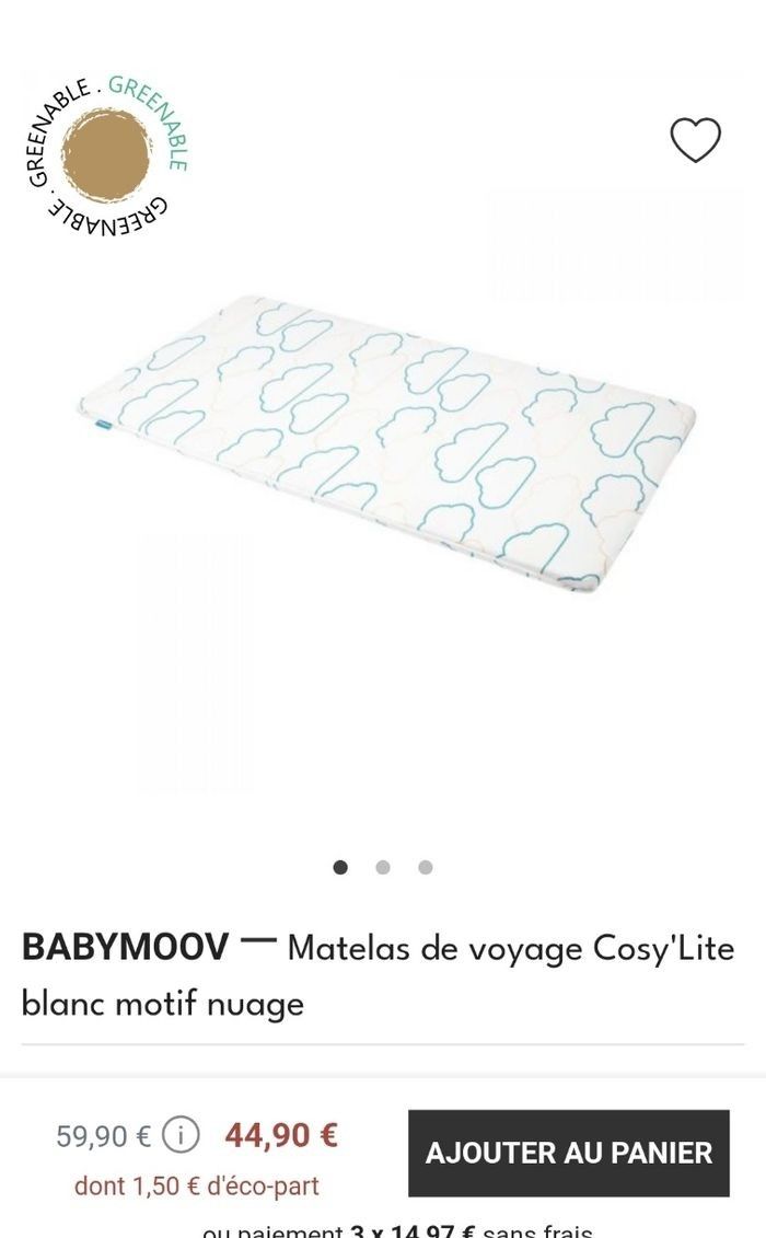 Babymoov matelas pliable voyage,60x120cm - photo numéro 4