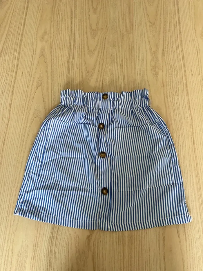 jupe rayé XS bleu et blanche