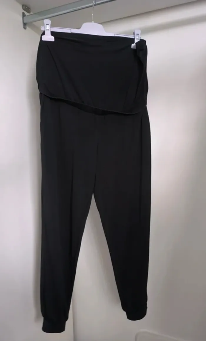Pantalon léger / jogging noir grossesse maternité Even & Odd - Taille L - 42/44