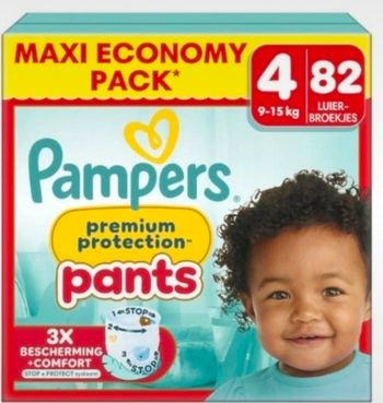 Lot de 82 Couches Pampers Premium Protection Pants 9- 15 KG Taille 4 Neuf