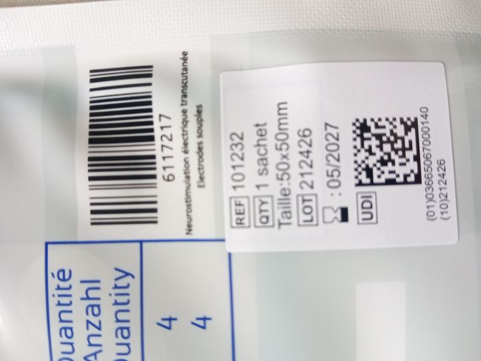 10 sachets d'électrodes de stimulation autocollantes Stimex Wireless - photo numéro 7