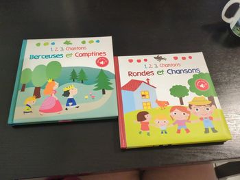 Lot livres rondes chansons berceuses comptines bébé enfant avec CD musique
