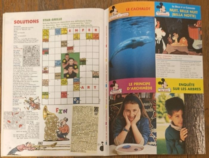 Ancien journal de mickey avec cadeau livret James et la pêche géante N°2348 de 1997 vintage - photo numéro 7