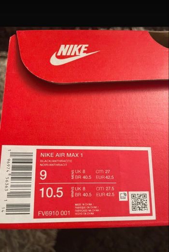 Sneakers  Air Max 1 black/ red