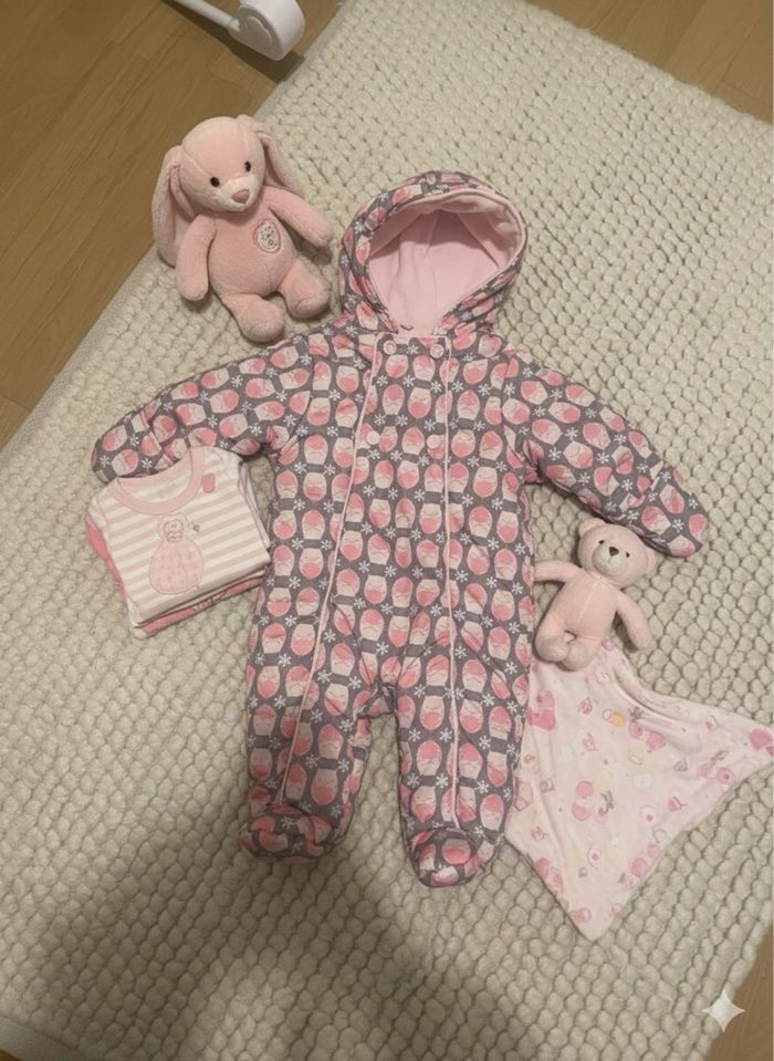 Combinaison rose hiver