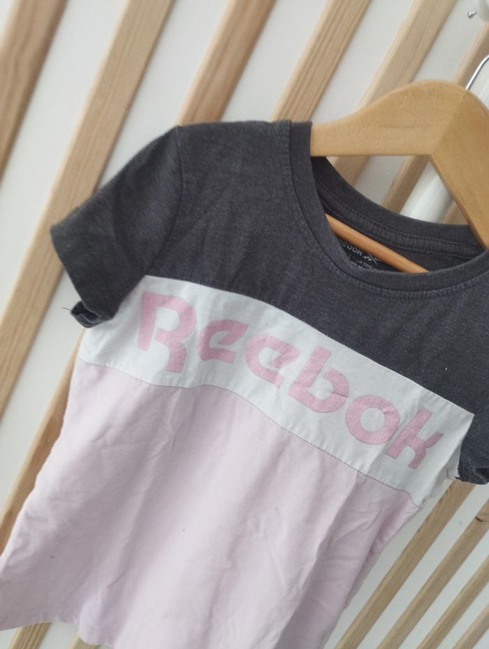 T-shirt reebok rose gris 9/10ans - photo numéro 7