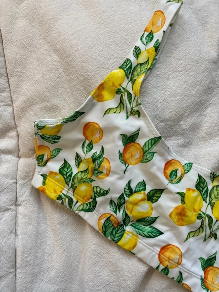 Haut de maillot Citrons taille L - photo numéro 2