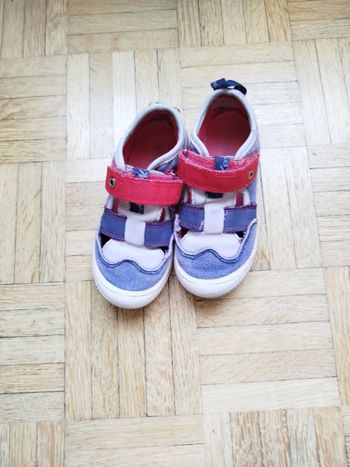 Chaussures sandales garçon bleu rouge kickers 27 