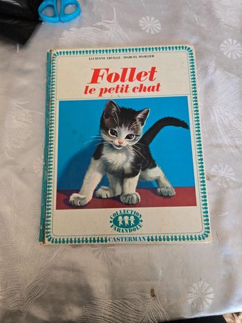 Livre vintage Follet le petit chat #orianabllivre