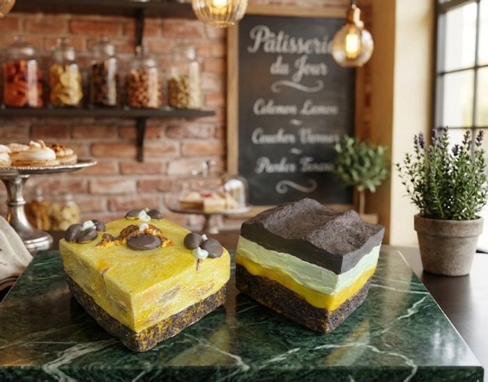 Lot de 2 faux gâteaux