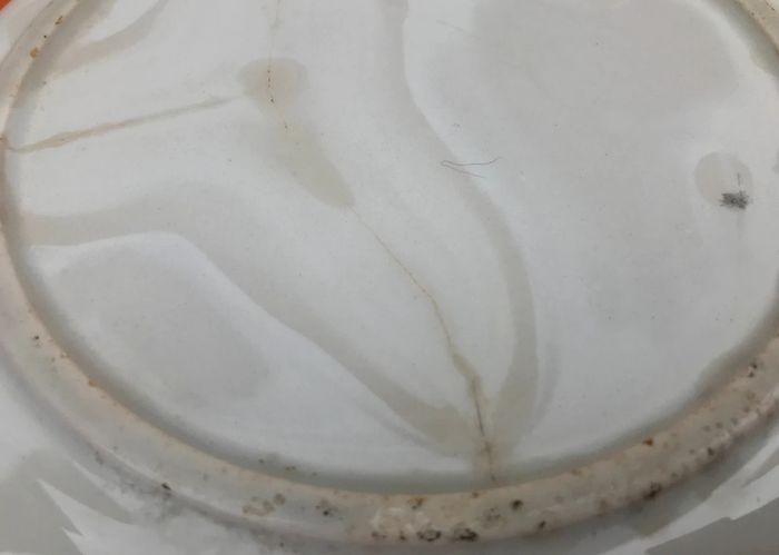 Ancien plat creux  Faïence Fenal Badonviller  Décor floral - photo numéro 3