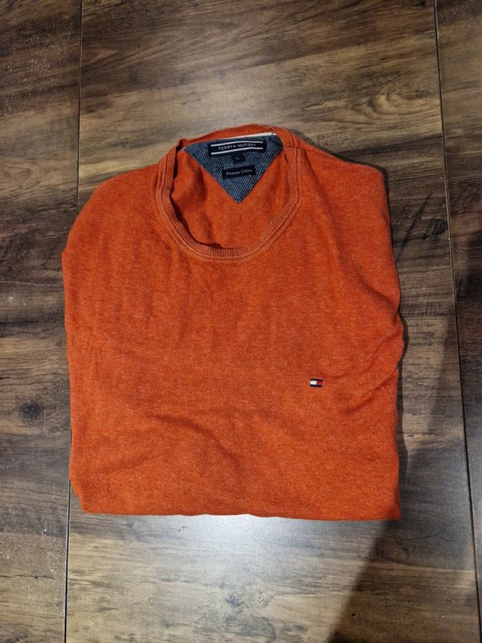 Pull Tommy hilfigher Orange XL - photo numéro 3