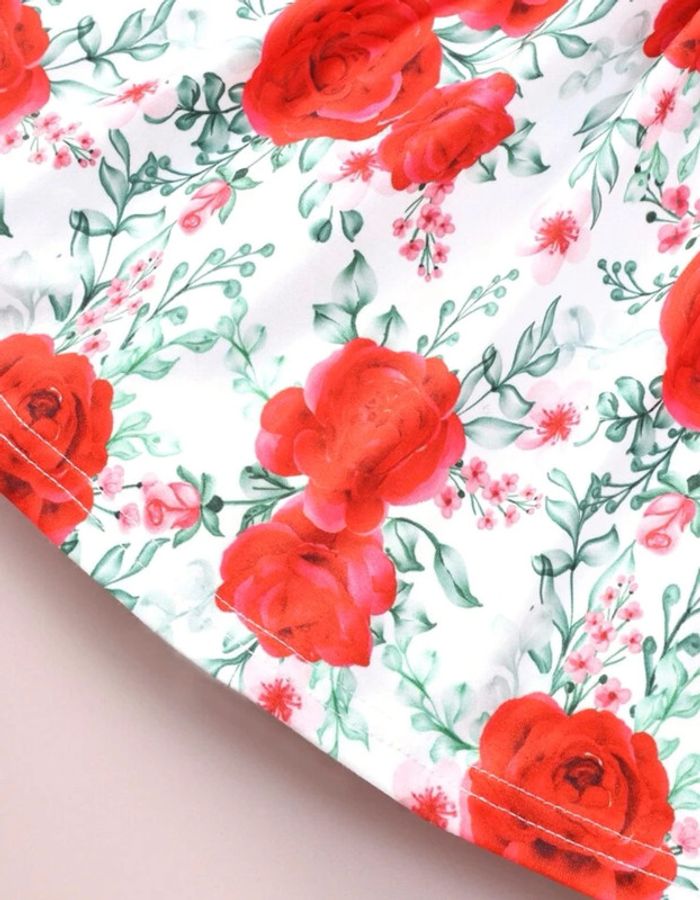 Robe imprimé floral à noeud 9 mois - photo numéro 4